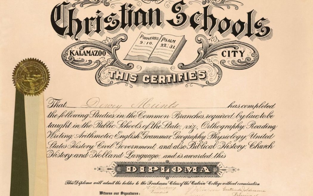 1918 Diploma